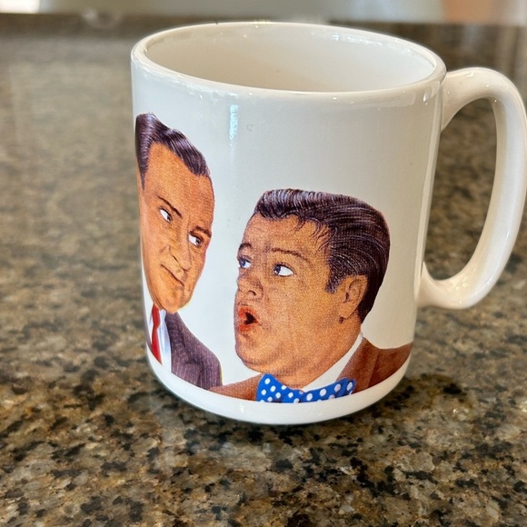Pfaltzgraff Bud Abbott & Lou Costello Who's on First Collectible Mug Tea Coffee - Picture 8 of 8